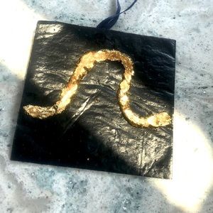 Leo abstract painting mixed media